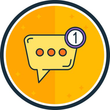 Konuş. Web simgesi basit tasarım