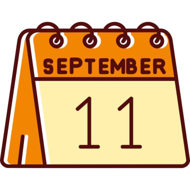 Takvim simgesi tasarımı, vektör illüstrasyonu