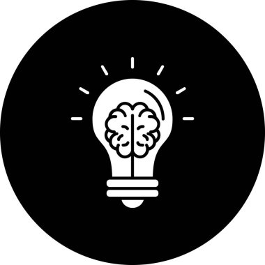 Ampul. Web simgesi basit illüstrasyon