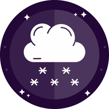 Bulut. Web simgesi basit illüstrasyon