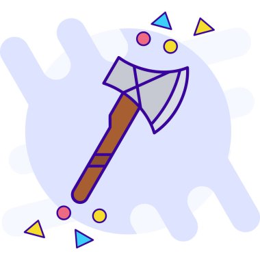 Bir baltanın vektör illüstrasyonu