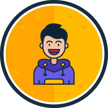 Man avatar vektör çizimi tasarımı