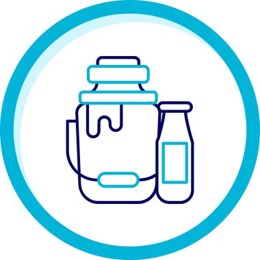 Süt. Web simgesi basit illüstrasyon