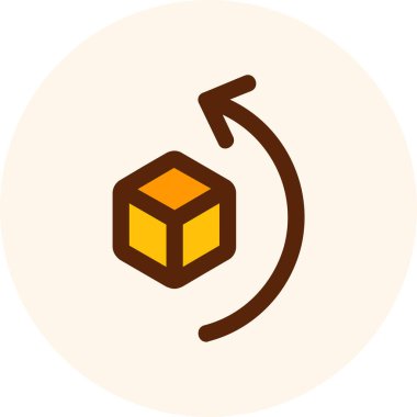 Kutu. Web simgesi basit illüstrasyon