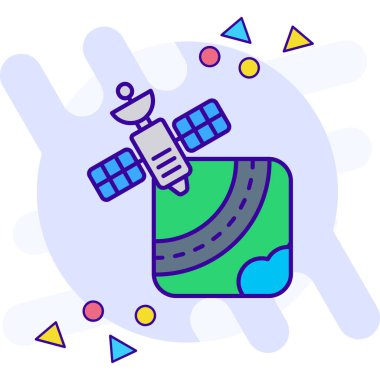 Modern basit vektör tasarımında araç simgesi