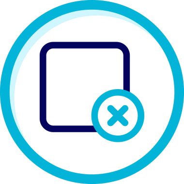 Simge, vektör illüstrasyonunu sil