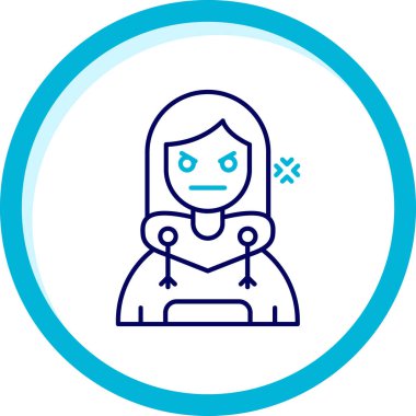 Bir kadının vektör illüstrasyonu