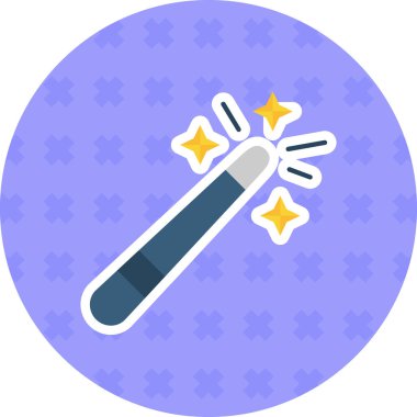 Sihirli bir değneğin vektör çizimi