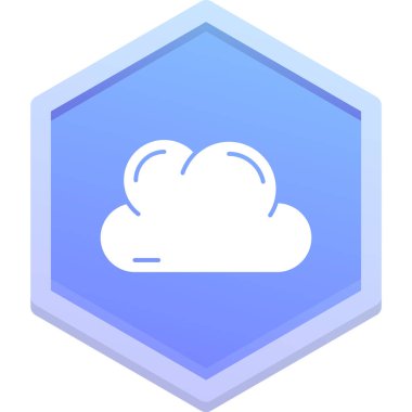 Bulut simgesi. Basit tasarım