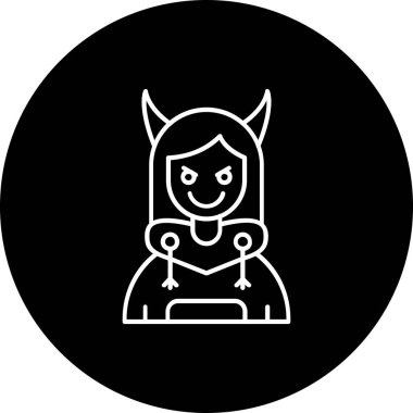 Cadılar Bayramı ikon vektör illüstrasyonu