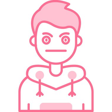 avatar erkek simgesi ana hatlarıyla doldurulmuş