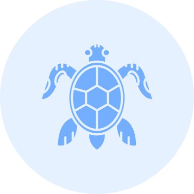 Kaplumbağa simgesi modada izole edilmiş arkaplan