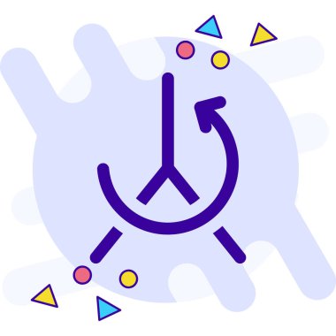 Modern bir simgenin vektör illüstrasyonu