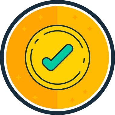 işaret simgesini işaretle, vektör illüstrasyon tasarımı