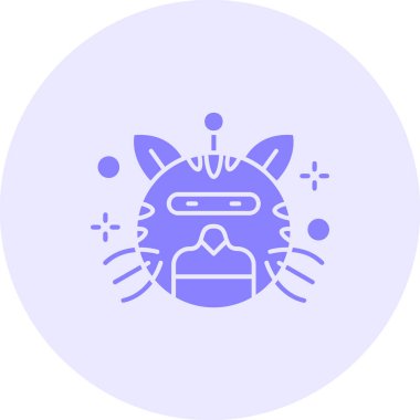 kedi simgesi vektör illüstrasyonu