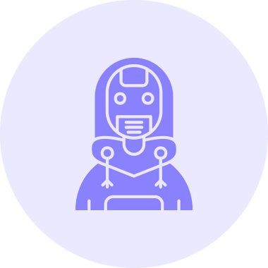 Robot simgesinin vektör illüstrasyonu