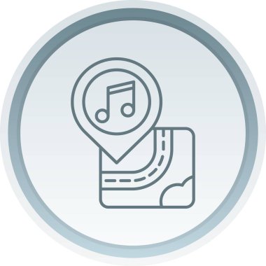 Vektör müzik simgesi illüstrasyonu