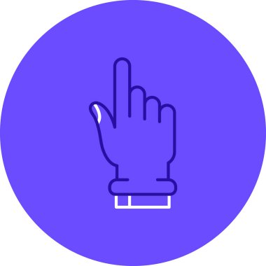 Dokunmatik modern simgenin vektör illüstrasyonu