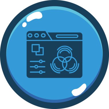 Yıkama. Web simgesi basit illüstrasyon