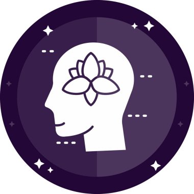 Çiçek. Web simgesi basit illüstrasyon