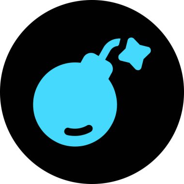 Bomba simgesi vektör illüstrasyonu