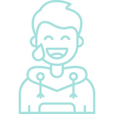 avatar erkek kişisi simgesi ana hatlar biçiminde