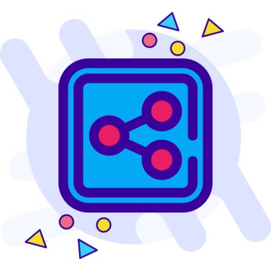 Modern simgenin vektör illüstrasyonu