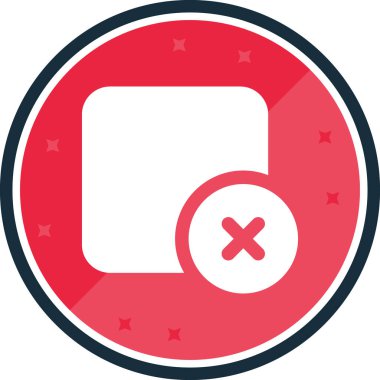 Simge vektör illüstrasyonunu iptal et