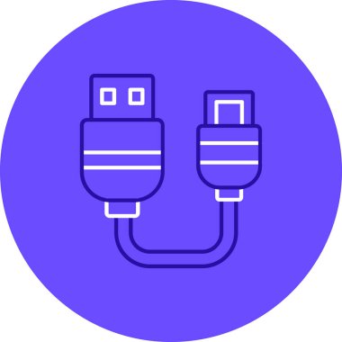 kablo tıkacı simgesi, vektör illüstrasyonu