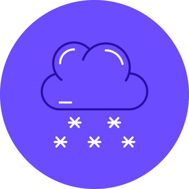 Bulut simgesi vektör illüstrasyonu