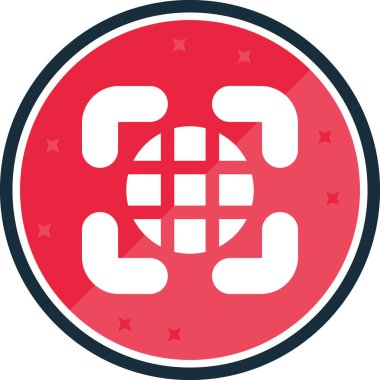 ABD bayrağı yuvarlanmış vektör simgesi