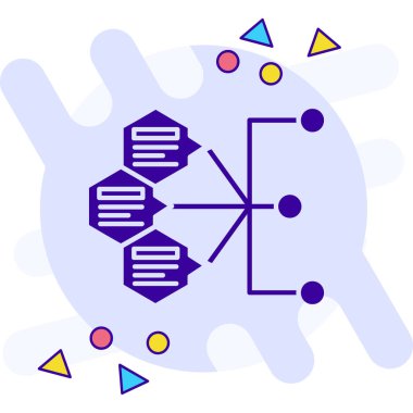 Bir DNA 'nın vektör illüstrasyonu