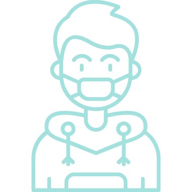 avatar. Web simgesi basit illüstrasyon