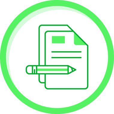 Belge. Web simgesi basit illüstrasyon