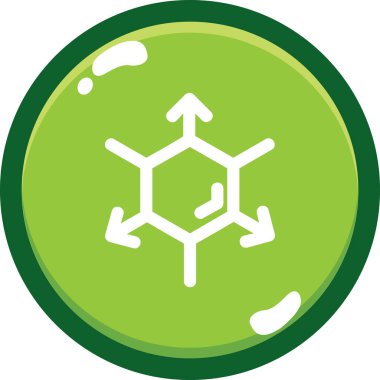 Kimyasal şişe simgesi modada izole edilmiş arkaplan