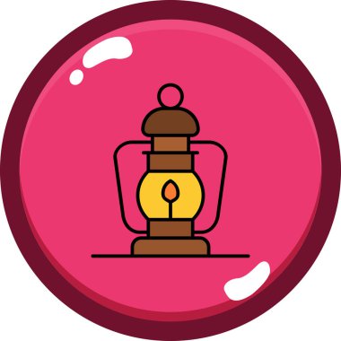 Bir lambanın vektör illüstrasyonu