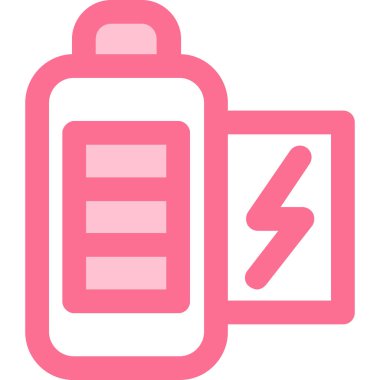 şarj pil simgesi ana hat biçiminde