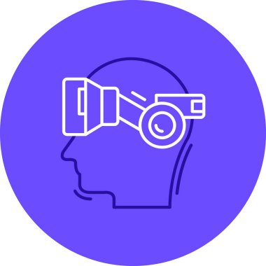 Vr. Web simgesi basit illüstrasyon