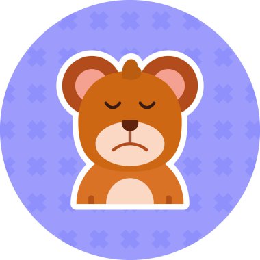 Şirin bir ayı simgesinin vektör çizimi