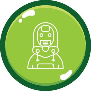 robot ikon vektör illüstrasyonu