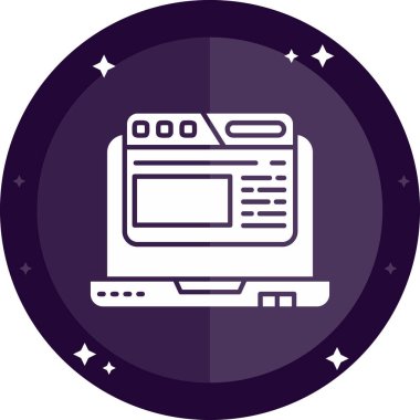 bilgisayar simgesi vektör illüstrasyonu