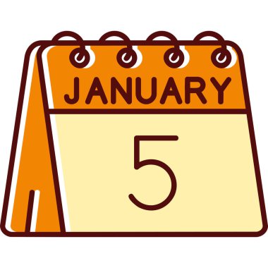 takvim simgesi tasarımı vektörü izole edildi