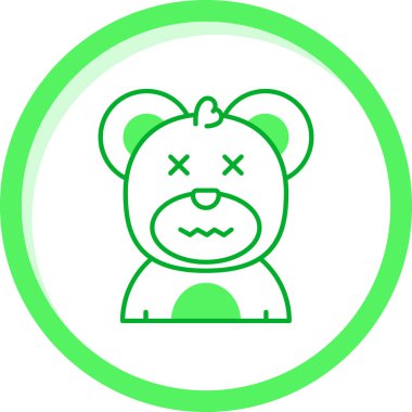 Moda Biçimli Emoji Simgesi İzole Arkaplan