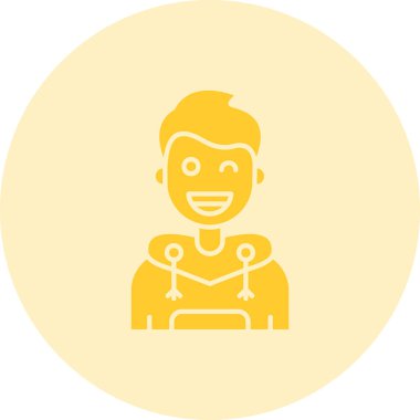 İnsan simgesinin vektör illüstrasyonu