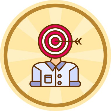 Hedef. Web simgesi basit tasarım