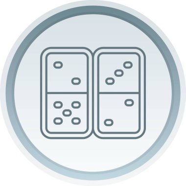 iki düğmeli düz simge, vektör illüstrasyonu