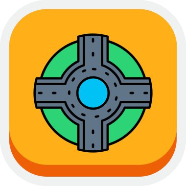 Bir çapraz simgenin vektör illüstrasyonu