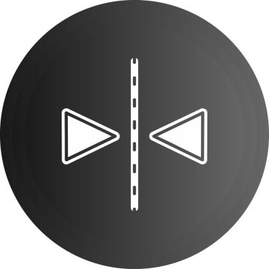 Moda Biçimli Sözcü Simgesi İzole Arkaplan