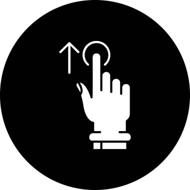 Parmağın vektör simgesi, vektör illüstrasyon tasarımı