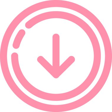 Ok. Web simgesi basit illüstrasyon